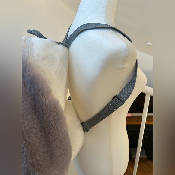 Kawaii Usagi Bunny Stuffed Animal white Gray Backpack soft cute Lolita anime - Picture 4 of 10